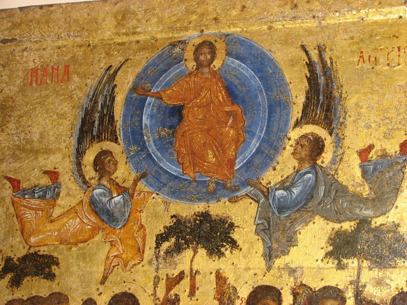 Христос в мандорле, несомой ангелами