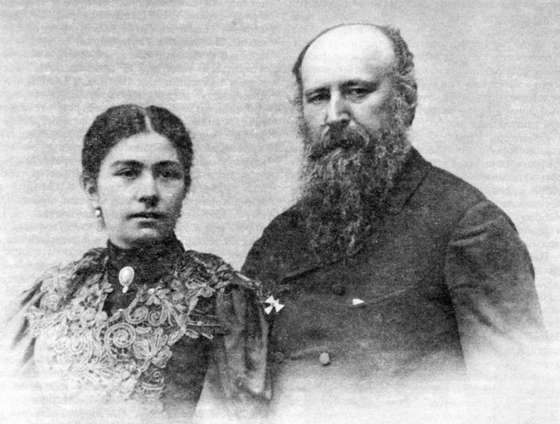 В.В.Верещагин с женой