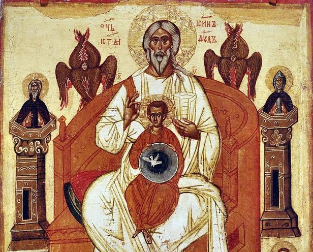Троица. Икона XIV века