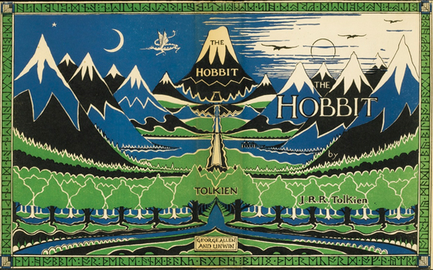Рисунок Толкина, выполненный для суперобложки «Хоббита»